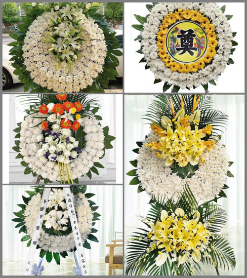 广东中山市五桂山街道龙塘村花圈速递