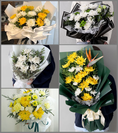 广东中山市五桂山街道龙塘村白事花束代送